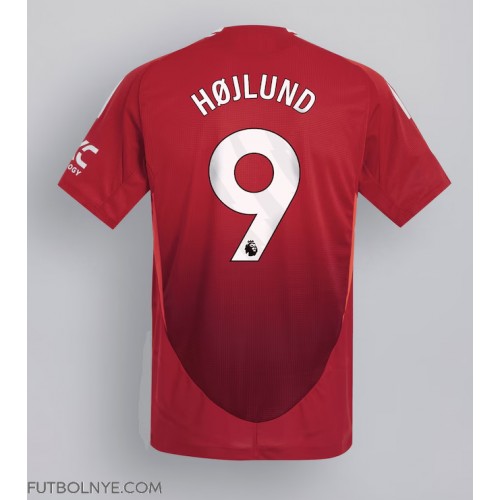 Camiseta Manchester United Rasmus Hojlund #9 Primera Equipación 2024-25 manga corta